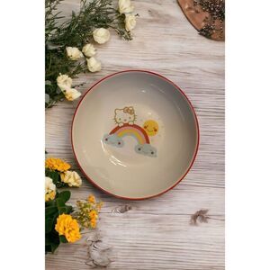 Hello Kitty 46 Oz. Ceramic Pasta Bowl Brand New Sanrio 9” Rainbow Plate Dish
